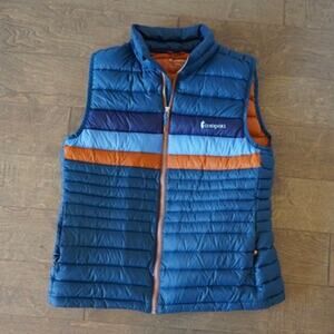 Cotopaxi Fuego Quilted Puff Vest Blue Womens Size XL
